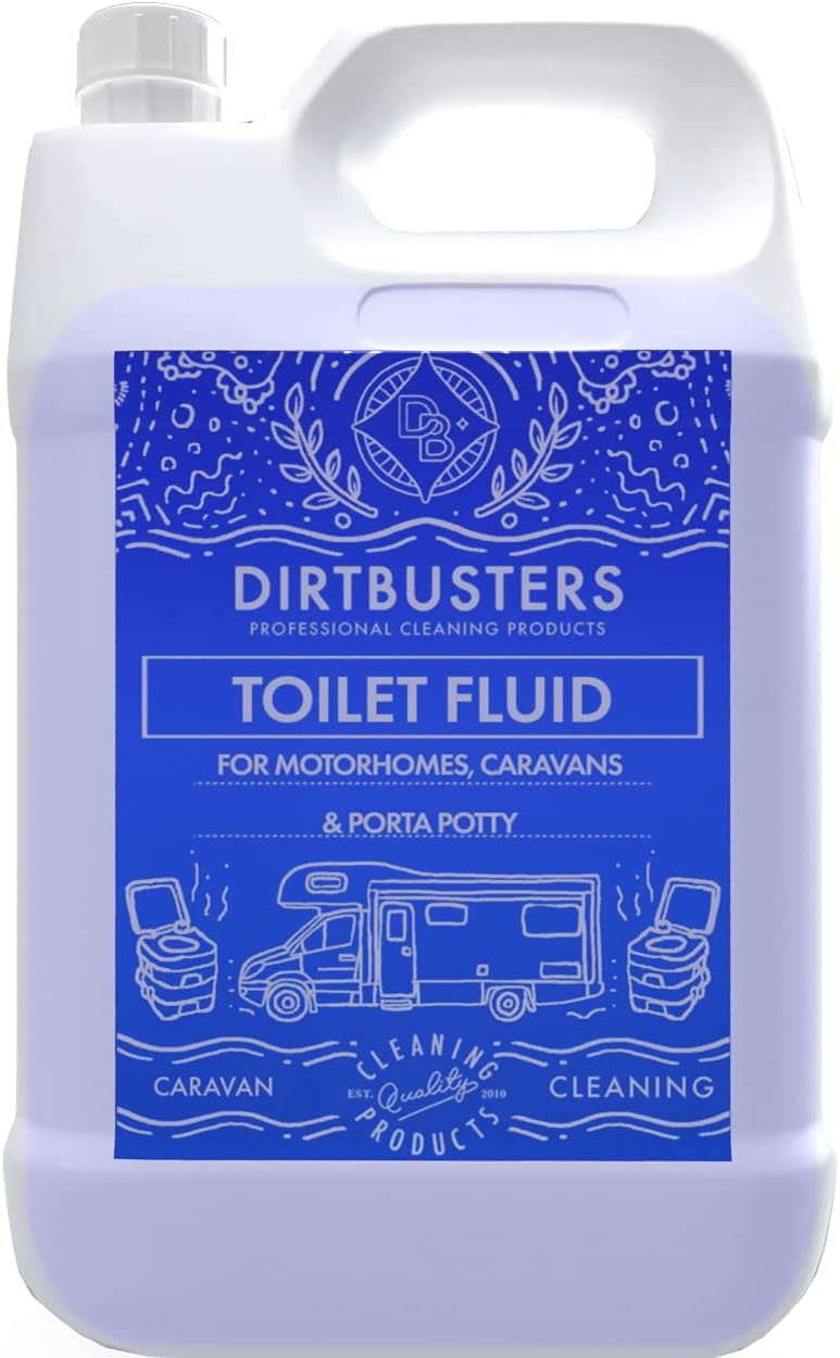 Dirtbusters Caravan Motorhome Toilet Fluid Solution Formaldehyde Free, Blue (2 Litre) - dirtbusters.co.uk