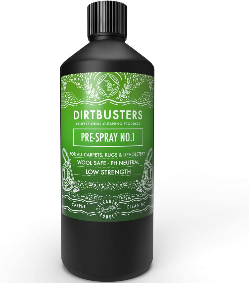 Dirtbusters Carpet Prespray ph Neutral No.1 Cleaner (1 litre) - dirtbusters.co.uk