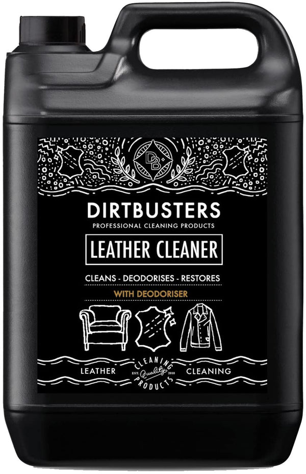 Dirtbusters Deodorising Leather Cleaner 3-in-1 Clean, Deodorise & Restore (5 Litre) - dirtbusters.co.uk