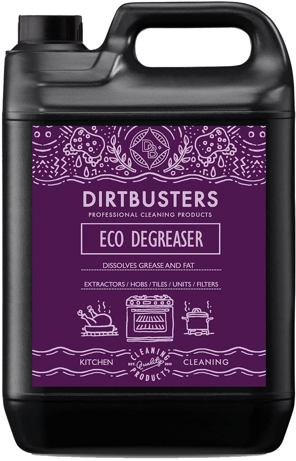 Dirtbusters Eco Degreaser Solution, With Eucalyptus (5 Litre) - dirtbusters.co.uk