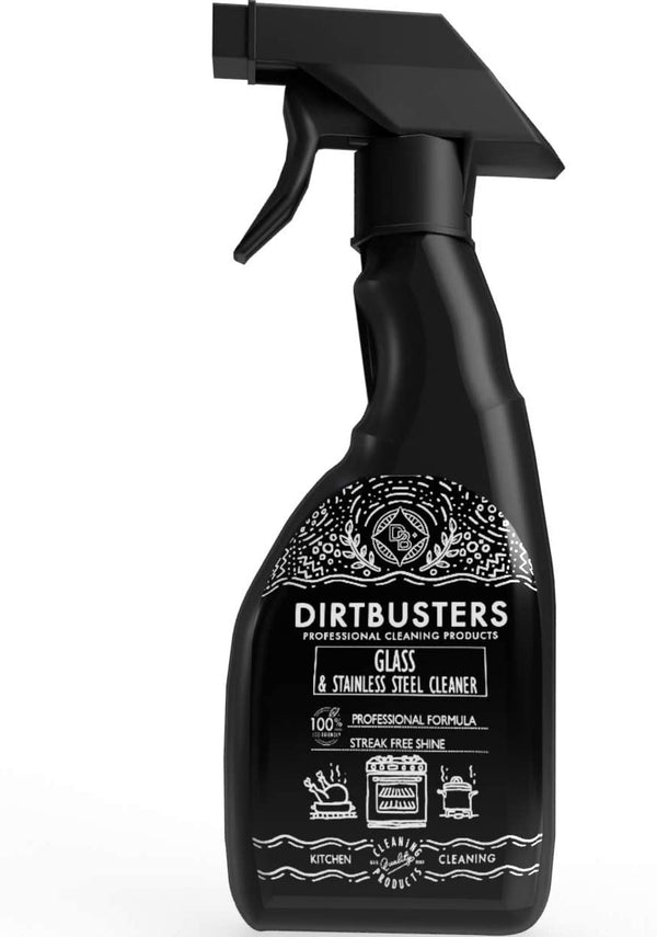 Dirtbusters Glass & Stainless Steel Cleaner Polish (750ml) - dirtbusters.co.uk