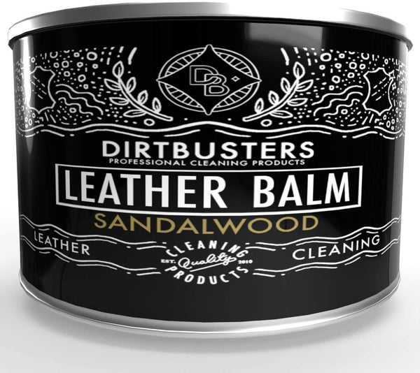 Dirtbusters Leather Balm Clean, Condition, Protect & Waterproof Treatment, With Sandalwood Fragrance (150g) - dirtbusters.co.uk
