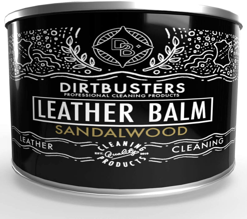 Dirtbusters Leather Balm Clean, Condition, Protect & Waterproof Treatment, With Sandalwood Fragrance (150g) - dirtbusters.co.uk