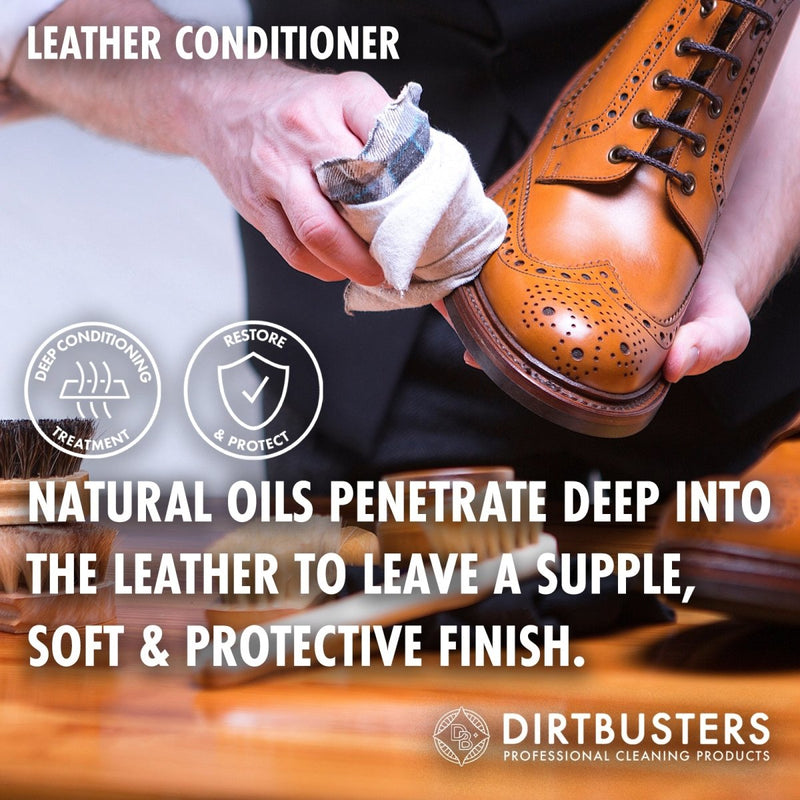 Dirtbusters Leather Conditioner & Protect, With Deodoriser (500ml) - dirtbusters.co.uk
