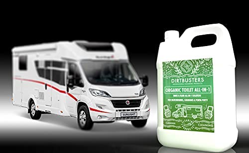 Dirtbusters Organic Caravan Motorhome Toilet Fluid & Rinse All-in-one Solution, Formaldehyde Free (2 Litre) - dirtbusters.co.uk