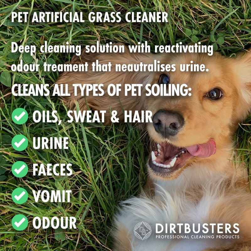 Dirtbusters Pet Artificial Grass Cleaner With Urine Deodoriser (5L) - dirtbusters.co.uk