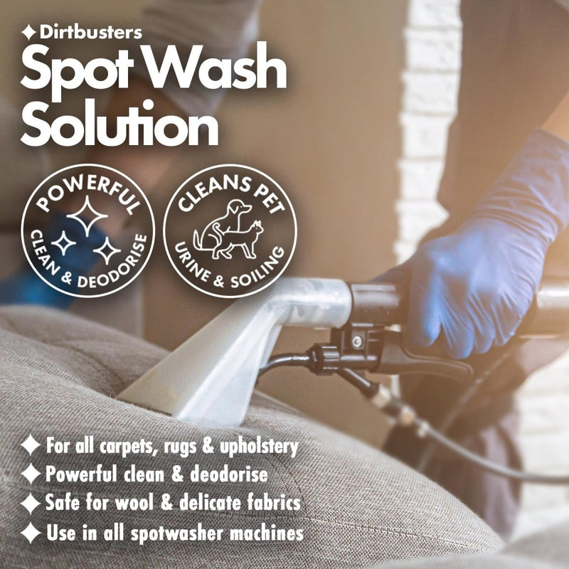 Dirtbusters Spotwash Carpet Cleaner Shampoo Solution (1L) - dirtbusters.co.uk