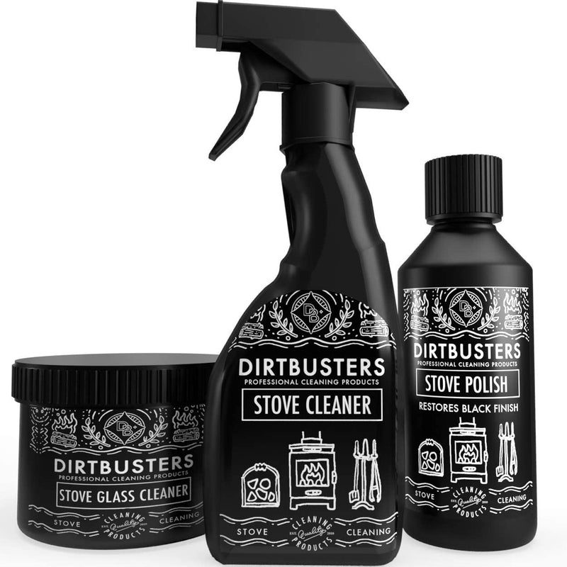 Dirtbusters Stove Care Kit, Clean & Restore, For Log Burners & Multi Fuel Stoves - dirtbusters.co.uk