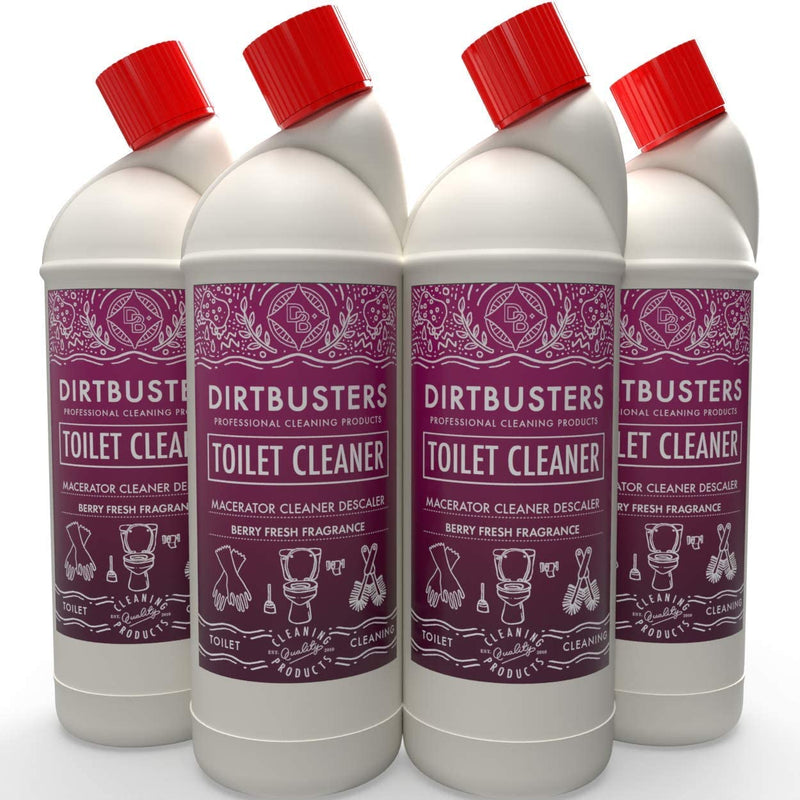 Dirtbusters Toilet Macerator Saniflo Descaler Cleaner, Septic Tank Safe Berry Fresh (1 Litre) - dirtbusters.co.uk