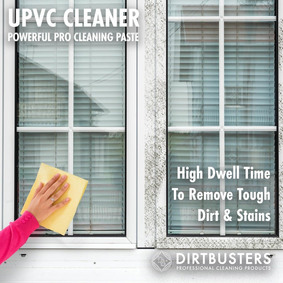UPVC Cleaner & Restorer For PVCU, PVC & Plastic (500g) Dirtbusters