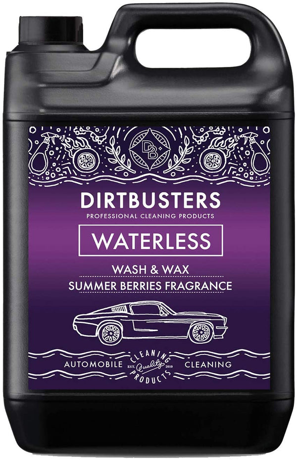 Dirtbusters Waterless Car Wash and Wax Cleaner, Summer Berries Fragrance (5 Litre) - dirtbusters.co.uk