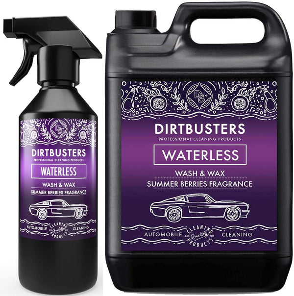 Dirtbusters Waterless Car Wash and Wax Cleaner, Summer Berries Fragrance (5.5 Litre) - dirtbusters.co.uk