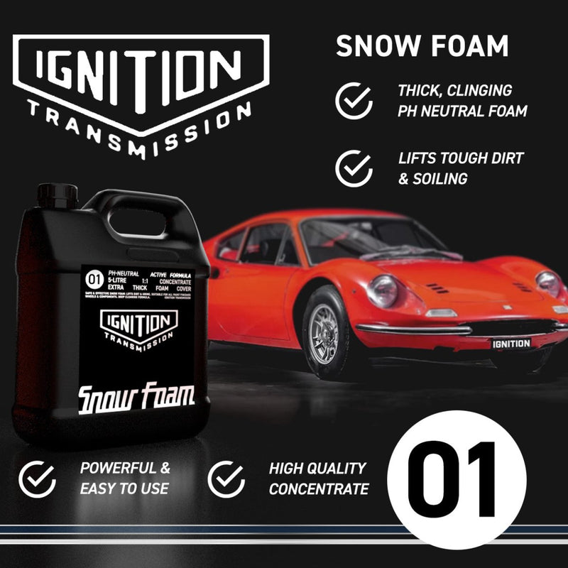 Ignition Transmission Snow Foam PH Neutral Car Shampoo (5L) - dirtbusters.co.uk