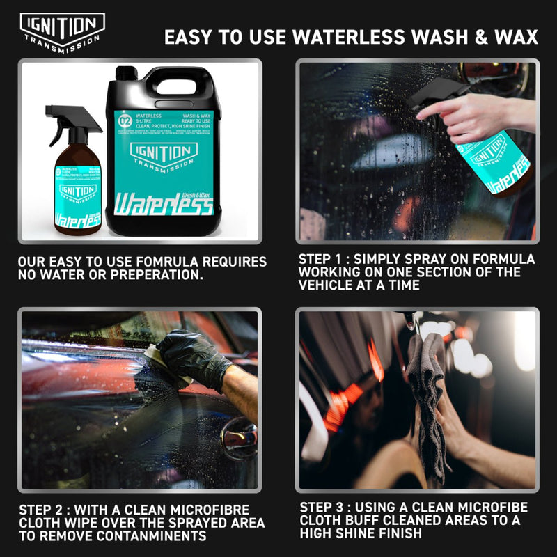 Ignition Transmission Waterless Car Wash & Wax (500ml) - dirtbusters.co.uk