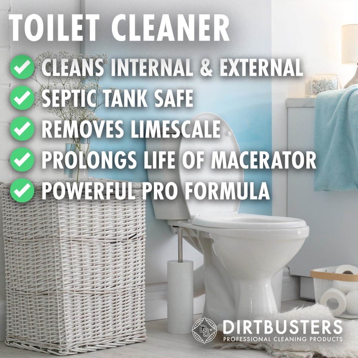 Saniflo Macerator Descaler Toilet Cleaner Septic Tank Safe (5L) Dirtbusters